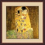 The Kiss by Gustav Klimt - Framed Artwork
