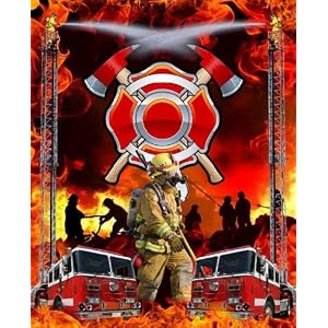 Fire-Rescue-Firemen-Fire-Department-Fleece-Fabric-Panel