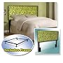 New Queen Size Headboard set with Bright Yellow Ze&hellip by The Furniture Cove