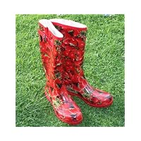 Ladies STRAWBERRY Funky Fashion Wellies