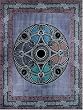 Blue Celtic Ball Indian Bedspread, Twin Size