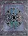 Blue Celtic Ball Indian Bedspread, Twin Size