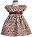 Clearance New Gold Metallic Embroidered Dress (Red or Royal Blue) 6M to 24M
