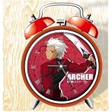 XINGQU Fate Anime Colorful Design Twin Bell Alarm Clock, Red