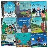 Julia Donaldson and Axel Scheffler Pack, 9 books, RRP £53.91 (A Squash and a Squeeze, Charlie Cooks Favourite Book, Room on the Broom, Stick Man, The Gruffalo, The Gruffalos Child, The Smartest Giant in Town, The Snail and the Whale, Tiddler).