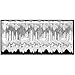 Heritage Lace Pinecone 60-Inch Wide by 16-Inch Drop Valance, White