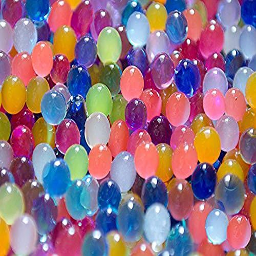 Water Beads, 2 oz pack (Almost 4,000 !!) Sooper Beads® Crystal Soil Water Bead Gel [Rainbow Mix] For Kids Tactile Sensory Experience, Wedding Centerpiece Vase Filler, Plant decoration, Orbeez refill