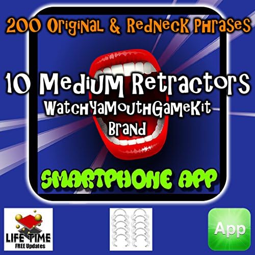 Watch Ya Mouth Game Kit Brand with 10 Teen Size Medium Dental Mouth Guards &amp; 200 Phrases