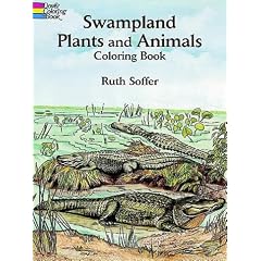Swampland Plants and Animals Coloring Book