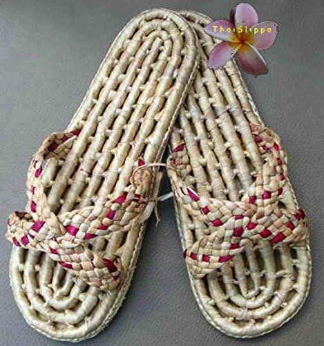 Thai Herb,relax,yoka Footwear, Handmade,woven From Water Hyacinth & Herb 6