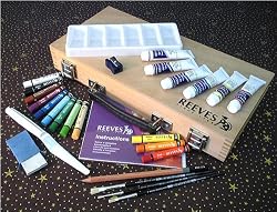 Reeves Oil Paint Artist Box- Complete Set in a Wooden Box