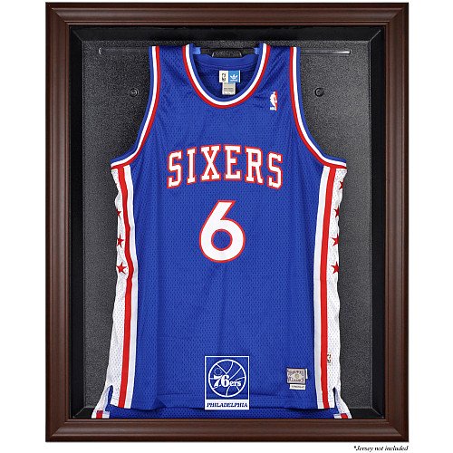 Mounted Memories Philadelphia 76Ers Brown Framed Jersey Display Case