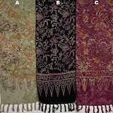 10 X 66 Rayon Batik Scarves - 3 Intricate Florals