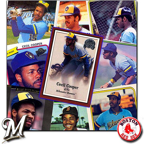 Buy Milwaukee Brewers Cecil Cooper Player Cards by Burbank Sportscards