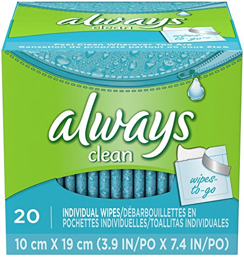 LWAYS Feminine Wipes Lightly Scented 20 Count