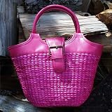 Eigenschaften LIVING-ART24  / MAISBLATT-TASCHE SHOPPER HENKEL-KORBTASCHE MAIS & LEDER