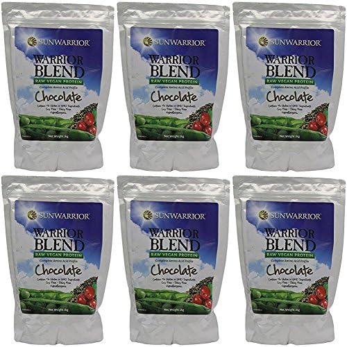 (6 PACK) - Sunwarrior Blend Raw Vegan Powder - Chocolate Flavour | 1kg | 6 PACK - SUPER SAVER - SAVE MONEY