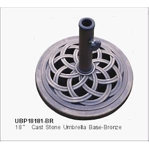 DC America UBP18181-BR 18-Inch Cast Stone Umbrella Base, Made from Rust Free Composite... by 