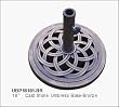 DC America UBP18181-BR 18-Inch Cast Stone Umbrella Base, Made from Rust Free Composite Materials,