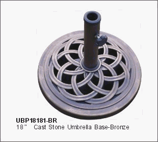 DC America UBP18181 BR 18 Inch Cast Stone Umbrella Base, Made from Rust Free Composite Materials, Bronze Powder Coated Finish 61EHY7ST%2BrL DC America UBP18181 BR 18 Inch Cast Stone Umbrella Base, Made from Rust Free Composite Materials, Bronze Powder Coated Finish