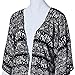 Sannysis Women Printed Half Sleeve Kimono Cardigan Coat Tops Blouse Loose Jacket