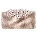 Fawziya Crown Clutch Purse Bling Hard Box Rhinestone Crystal Clutch Bag