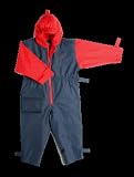 Togz 2 yr Navy/Pink Fleece Lined Waterproof All-in-One Suit - 97cm