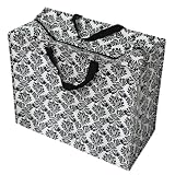 from Rex International Recycled Jumbo Baroque Black and White Bag. Suitable for laundry, toys, storage