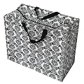 Recycled Jumbo Baroque Black and White Bag. Suitable for laundry, toys, storage