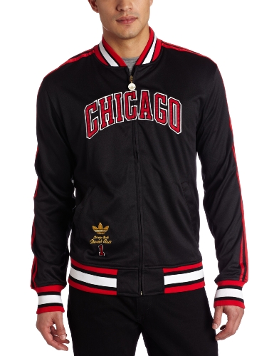 NBA Men's Chicago Bulls Derrick Rose Originals Legendary Current Player Jacket (Black, X-Large)