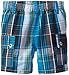 Calvin Klein Baby-Boys Infant Blue Polo Top with Plaid Cargo Shorts