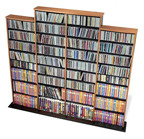 Quad Media Tower, holds 1520 CDs Oak