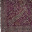 Asian Bedspread Pure Wool Jacquard Pattern India 83 inches x 105 inches