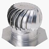 Wind Turbine Attic Ventilator with Base and Riser