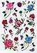 280 Temporary Tattoos - Roses & Butterflies - Style 27