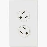 Rotating Duplex Outlet, Almond