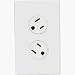 Rotating Duplex Outlet, Almond