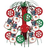 Snowman Carols Mini Cascade 8.5-inch Centerpiece