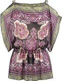 FULL TILT Scarf Print Womens Top