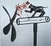   - Cat Whirligig with Pole