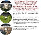 The Best Generate Extra Cash, Inner Game and Sales Models for Skin Care Products Businesses 3 CD Combo Pack