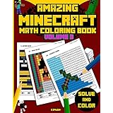 amazing minecraft math cool math activity book for minecrafters minecraft activity books volume 3