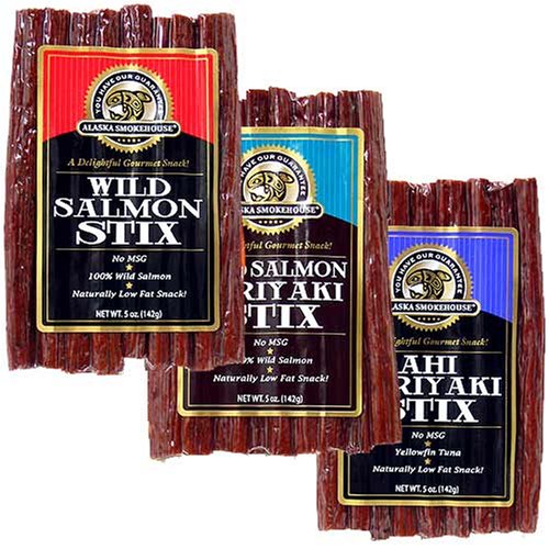 Alaska Smokehouse Salmon Stix 3 Pack! by Alaska Smokehouse