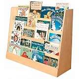 Review Stacks and Stacks  / Kids Book Display Shelf-Natural Finish-Rubberwood