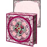 Pink White Brooch Note pad, Jeweled Mini Notepad, Punch Studio