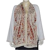 Long Silk Scarf Summer Accessory 50 X 172 Cms