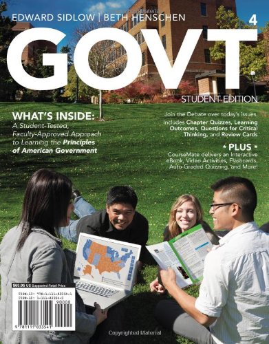 GOVT, 4th, Student Edition