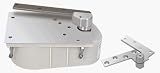C.R. LAURENCE 27105SH0LHPC CRL Polished Chrome Rixson® 27 Series Left Hand 3/4 Offset 105 Degree Selective Hold-Open Floor Mounted Closer - Complete Package