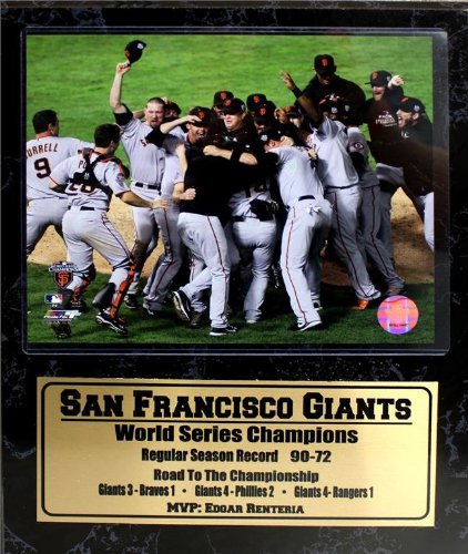 Encore Select 520-BBSFWC2010-2 2010 World Series Champions San Francisco Giants 12X15 Stat Plaque