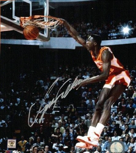 Autographed/Hand Signed Dominique Wilkins 8x10 Photo - Atlanta Hawks 8x10 Photo